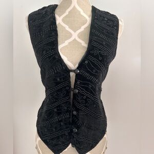 Gorgeous vintage beaded vest with silk lining